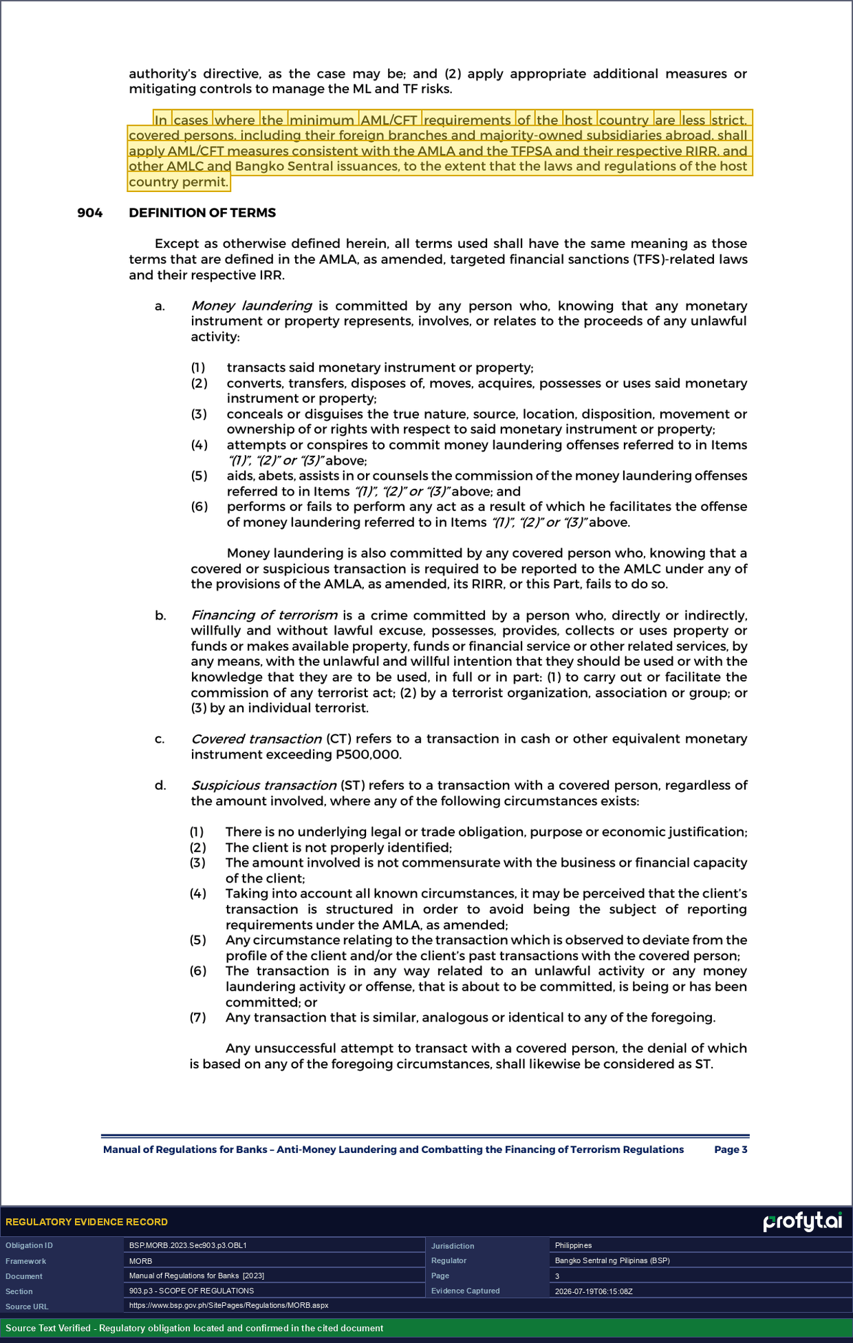 Evidence capture for BSP.MORB.2023.Sec903.p3.OBL1