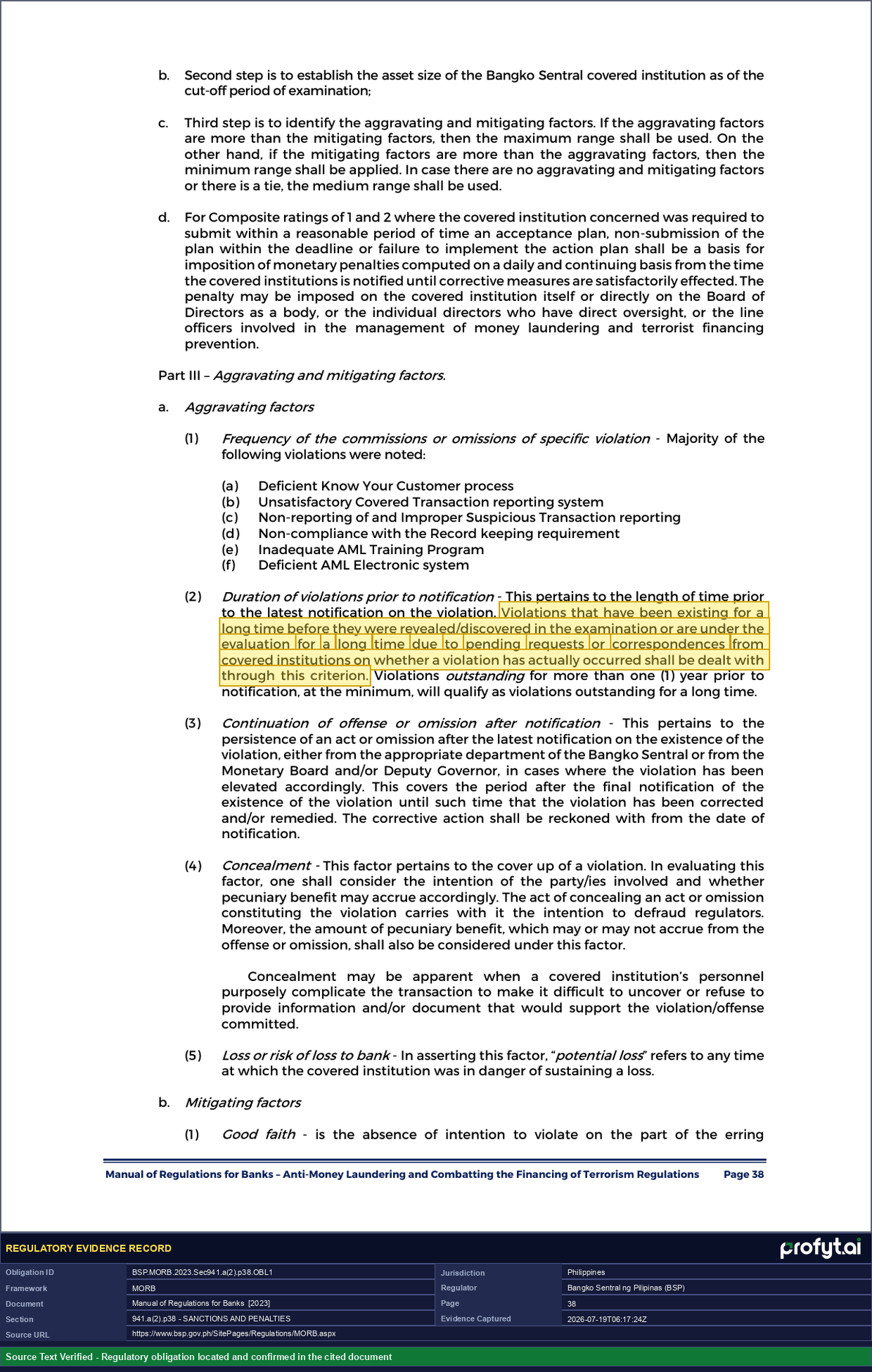 Captured source page for BSP.MORB.2023.Sec941.a(2).p38.OBL1, MORB, Sec. 941.a(2), p. 38 (2023 ed.)