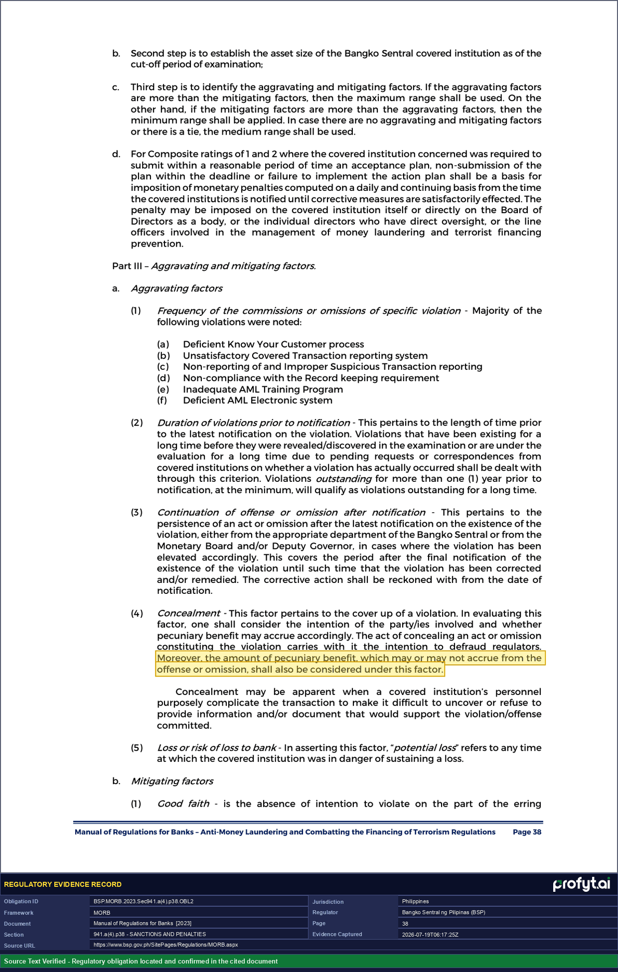 Captured source page for BSP.MORB.2023.Sec941.a(4).p38.OBL2, MORB, Sec. 941.a(4), p. 38 (2023 ed.)